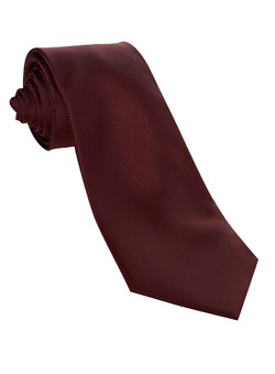 Burton Burgundy Plain Tie