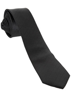 Charcoal Textured Skinny Tie