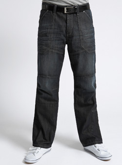 Burton Coated Worker Straight Fit Denim Jeans
