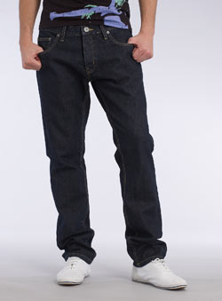 Burton Dark Blue Tapered Jeans