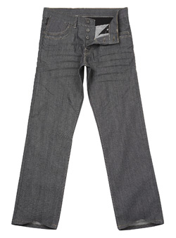 Burton Grey Premium Straight Resin Coated Jeans