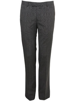 Grey `rince Of Wales`Check Trousers