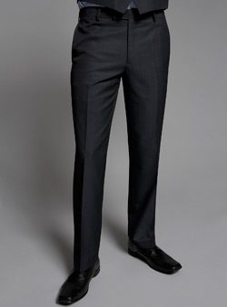 Navy Slim Fit Flat Front Tonic Suit Trousers