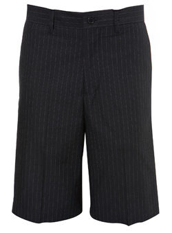 Burton Navy Stripe Cotton Shorts