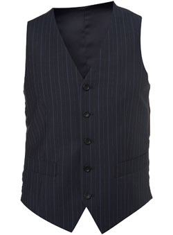 Navy Stripe Premium Suit Waistcoat.