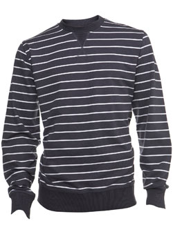 Navy/White Stripe Sweatshirt
