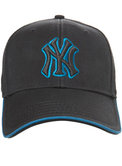 New Era Black and Turquoise NY Baseball Cap