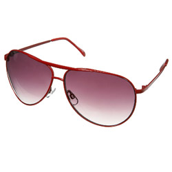 Red Aviator Sunglasses