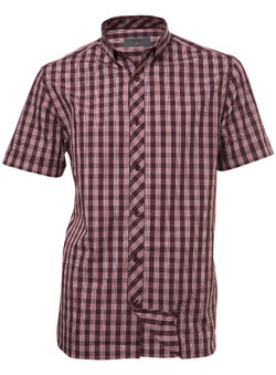 Burton Red Check Short Sleeve Shirt
