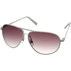 White Aviator Sunglasses