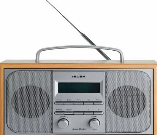 Bush  DAB/ FM STEREO RADIO IN A WOODEN CABINET