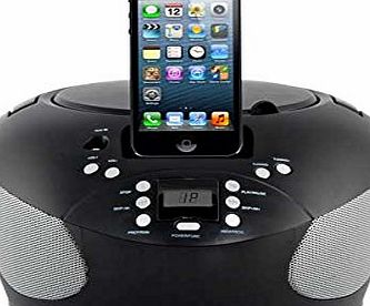 Bush CD Boombox with Dock (lightning connector) - Black