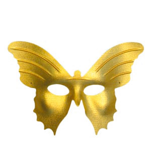 Butterfly Deluxe eyemask, gold