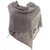 Butterfly Knit Shawl - Taupe