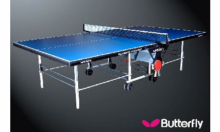 Butterfly Playback Rollaway Indoor Table in Blue