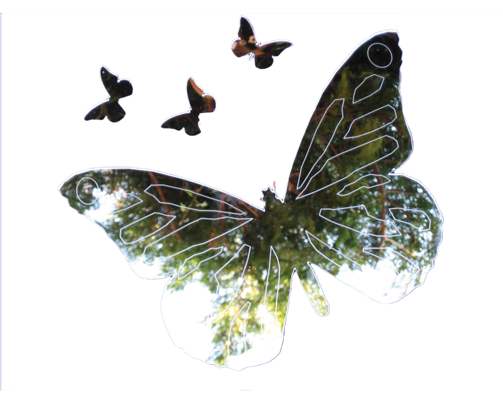 Butterfly Shaped Kids Wall Mirrors