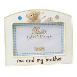 Button Corner Me and My Brother Photo Frame