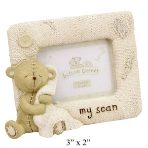 Button Corner My Scan Baby Photo Frame Gift