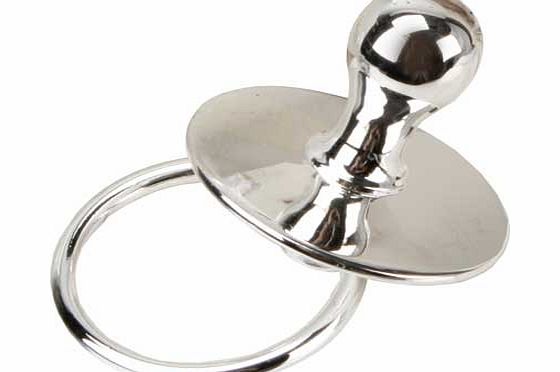 Button Corner Silver Plated Rattle