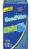 Goodnites Boxers Style Sleep Shorts for Boys, Size : Large to Extra Large, Jumbo Fits to 60 to 110 Lbs - 11 / Pack, 4 Packs Kids, Infant, Child, Baby Products