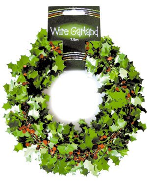 Buy Craft Direct Ltd HOLLY AND BERRY GARLAND 7.5M LONG C133