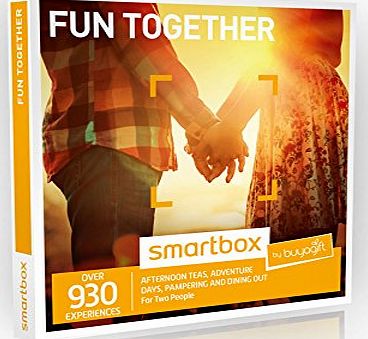 Buyagift Fun Together Experience Gift Box - 930 Gift Experiences - For Couples, Pamper Day, Dinner for Two, Days Out, Spa Day, For Two, Afternoon Tea,