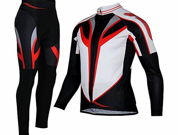 Buyee Cycling Jersey Men Riding Breathable Jacket Cycle Clothing Bicycle Long Sleeve Wind Coat (L)
