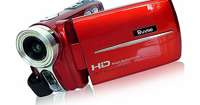 Buyee HD 20mp 16x Zoom Digital 3.0 inches Video Camera Camcorder Dv Full Hd 720p Red