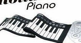 BuyinCoins 49 Keys Soft Silicone Portable Flexible Rollin Roll Up Electronic Keyboard Piano Organ