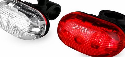 BV Bicycle 5-LED Headlight and Taillight