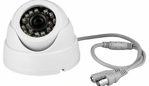 A7D 1/4 700TVL with IR-Cut Filter Indoor Day Night Security Surveillance CCTV Dome Camera With 50ft IR Range Night Vision-White (Brand: BW)