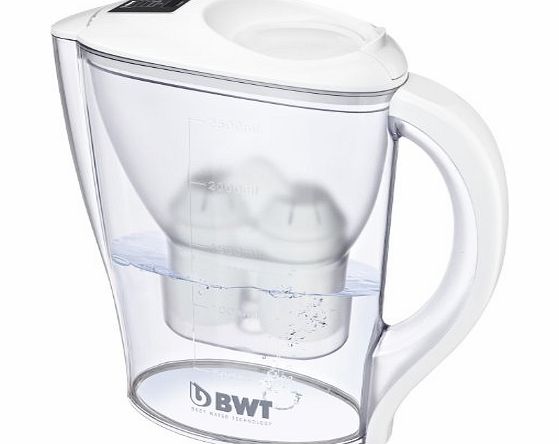 BWT 2.5 Litre Mineralised Water filter jug white