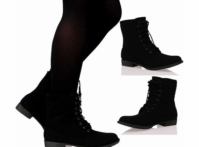 womens flat black boots