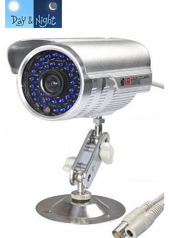 CCTV CAMERA OUTDOOR WEATHERPROOF COLOUR CCTV SECURITY CAMERA DAY / NIGHT VISION IR INFRA RED SECURITY SURVEILLANCE 700 TVL WITH STAND MOUNT BRACKET METAL HOUSING BULLET CAMERA