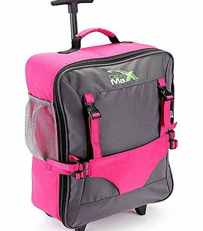 Cabin Max Bear Childrens luggage carry on trolley suitcase - Pink