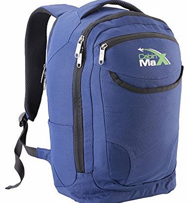 Cabin Max DayPack / student rucksack with padded laptop, netbook, ipad, tablet pocket - Blue
