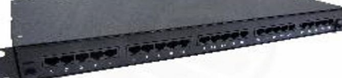 CABLEMATIC Patch panel 1U 25 Cat.3 RJ45 (8p4c) black on