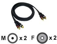 CABLES TO GO 10M VELOCITY RCA AUDIO EXT