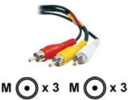 CABLES TO GO 1M VALUE SERIES RCA AUDIO