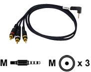 CABLES TO GO 2M VELOCITY RCA CAMCORDER