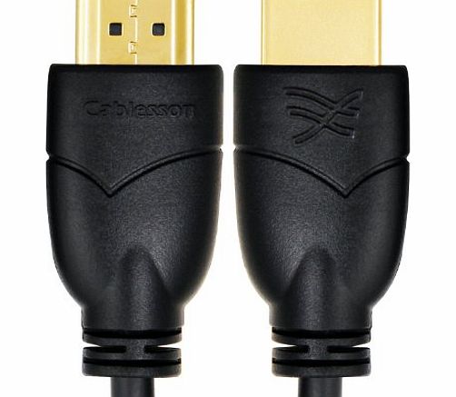 Basics 4m (4 Meter) High Speed HDMI Cable with Ethernet - (Latest 2.0/1.4a Version, 21Gbps) Gold HDMI Cable with ETHERNET Compatibility, PS4, SKY HD,FULL HD, 1080P, 2160p, LCD, PLASMA &
