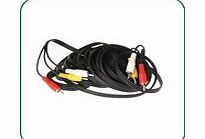 3 RCA Phono to Triple Phono Audio Video Cable Lead 10m