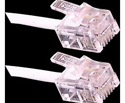 RJ11 Male BT Broadband Cable ADSL Modem Router Lead 10m