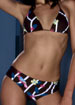 Cacharel Birdie triangle bikini top and shorty set