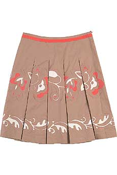 Cacharel Floral Cut-Out Skirt
