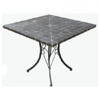 Cadix Square Black Mosaic Table (105cm x 105cm)