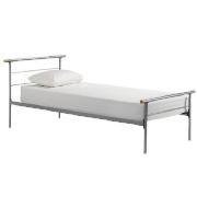 Single Bed Frame, Silver Finish