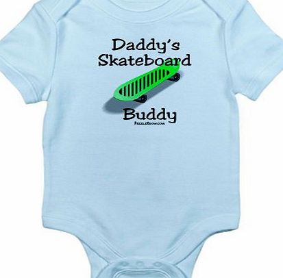 CafePress Daddys Skateboard Buddy Infant Bodysuit - 3-6M Sky Blue