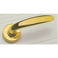 Marika Door Handle - polished brass