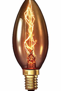 Calex 25W SES Decorative Candle Bulb, Gold